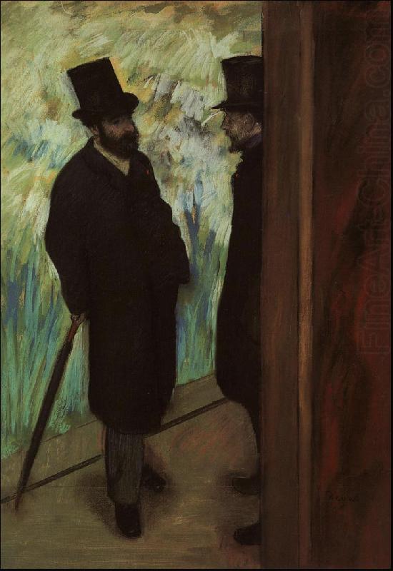 Halevy and Cave Backstage at the Opera, Edgar Degas